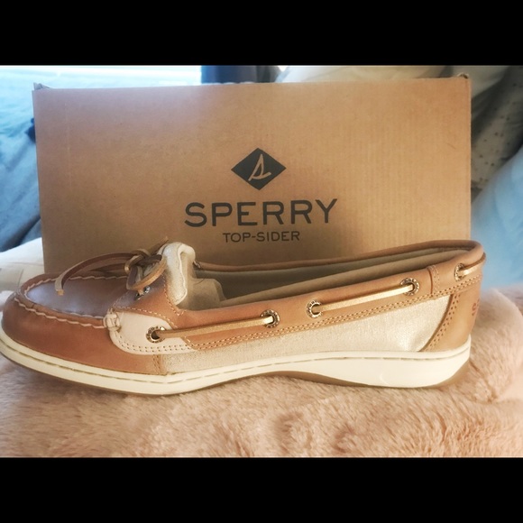 Sperry Shoes - Sperry Angelfish Metallic Linen Shoes, NIB, Size 9